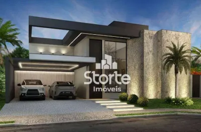 Casa alto padrão com 4 dormitórios à venda, 229 m² por r$ 2.200.000 - condomínio gsp arts uberlândia - uberlândia/mg