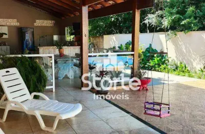 Belíssima chácara com 3 dormitórios à venda, 1.000m² por r$ 850.000 - morada nova - uberlândia - mg