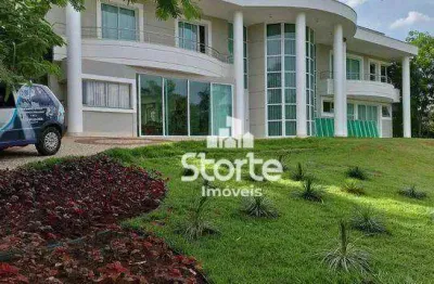 Sobrado alto padrão com 4 suítes à venda, 624 m² em terreno de 5.400m² por r$ 9.000.000 - condomínio e clube morada do sol - uberlândia/mg