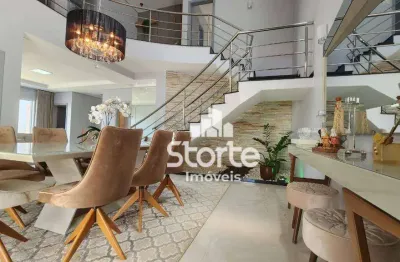 Casa com 4 dormitórios à venda, 340 m² por r$ 2.880.000,00 - jardim karaíba - uberlândia/mg