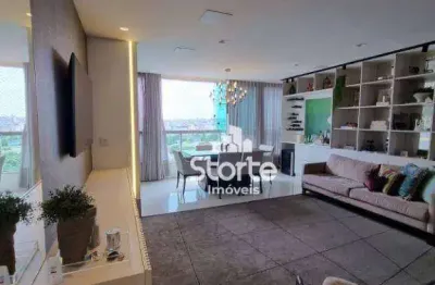 Apartamento com 3 dormitórios à venda, 84 m² por r$ 790.000,00 - santa mônica - uberlândia/mg