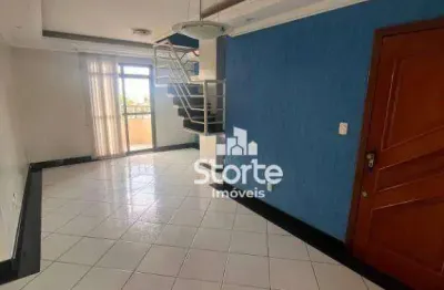 Cobertura duplex com 4/4 à venda, 296m² por r$ 850.000 - brasil - uberlândia/mg