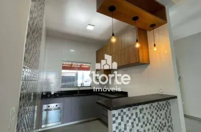 Casa com planejados de 2/4 à venda, 70m² por r$ 340.000 - gsp life i - uberlândia/mg