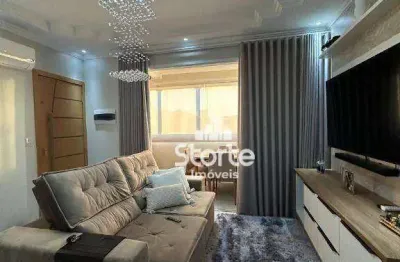Apartamento todo planejado com 3/4 à venda, 95m² por r$ 730.000 - santa mônica - uberlândia/mg
