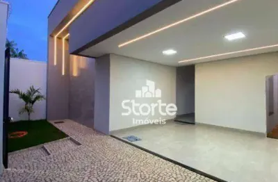 Casa nova com 3 suítes à venda, 160m² por r$ 990.000 - jardim botânico - uberlândia/mg