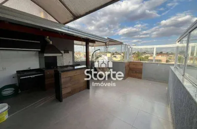 Cobertura com 3 dormitórios à venda, 140 m² por r$ 590.000,00 - santa mônica - uberlândia/mg