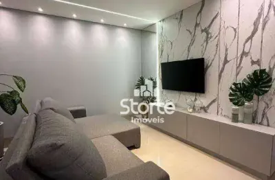Apartamento com planejados de 3/4 à venda, 102m² por r$ 790.000 - santa mônica - uberlândia/mg