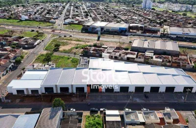 Galpão para alugar, 186,85m² por r$ 4.671/mês - shopping  park - uberlândia/mg
