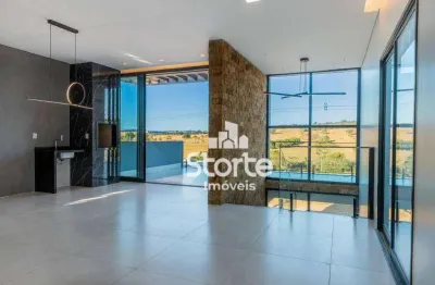 Casa alto padrão com 3 suítes à venda, 18m² por r$ 1.600.000 - condomínio terras alpha - uberlândia/mg