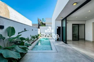 Casa com 3 suítes à venda, 244m² por r$ 2.200.000 - condomínio gsp arts - uberlândia/mg
