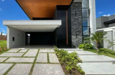 Maravilhosa casa térrea com 3 suítes à venda, 205m² por r$ 2.550.000 - condomínio tamboré - uberlândia/mg