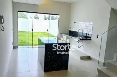 Casa estilo sobrado com 2 suítes à venda, 88 m² por r$ 480.000 - shopping park - uberlândia/mg