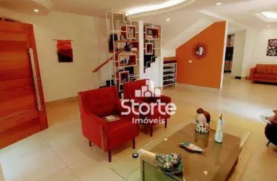 Casa estilo sobrado com 4 dormitórios à venda, 355 m² por r$ 1.350.000 - vigilato pereira - uberlândia/mg