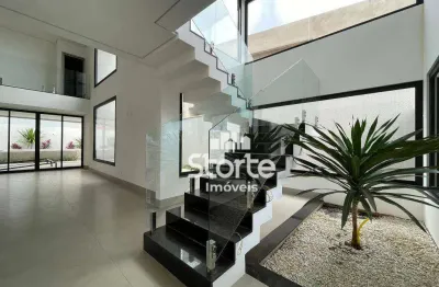 Casa alto padrão com 03 suítes + dormitório reversível à venda, 313m² por r$ 3.200.000 - condomínio jardim versailles - uberlândia/mg