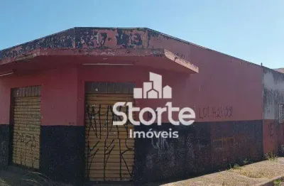 Ponto comercial de esquina e na avenida + casa à venda por r$ 632.000 - santa mônica - uberlândia/mg