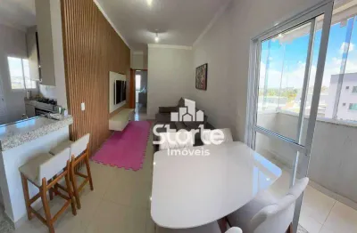 Apartamento com planejados de 2/4 e 3 sacadas à venda, 67m² por r$ 320.000 - novo mundo - uberlândia/mg