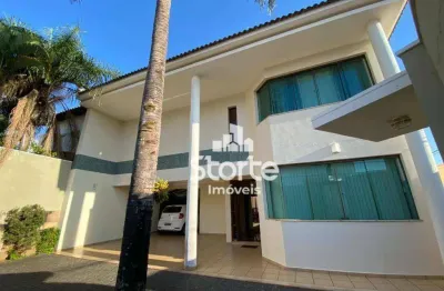 Casa estilo sobrado de esquina com 3 suítes à venda, 290m² por r$ 1.700.000 - morada da colina - uberlândia/mg