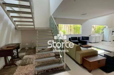 Casa estilo sobrado com 3 suítes à venda, 280m² por r$ 1.580.000 - morada da colina - uberlândia/mg