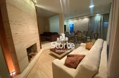 Casa alto padrão com 3/4 à venda, 211m² por r$ 1.680.000 - condomínio paradiso ecológico - uberlândia/mg