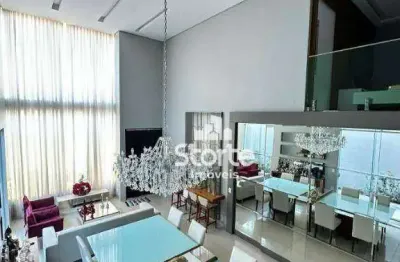 Casa alto padrão estilo sobrado com 4 suítes à venda, 360m² por r$ 2.500.000 - jardim karaíba - uberlândia/mg