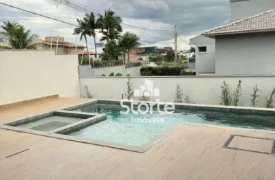 Sobrado fino acabamento com 4 suítes à venda, 375m² por r$ 3.935.000 - condomínio gávea hiil ii - uberlândia/mg