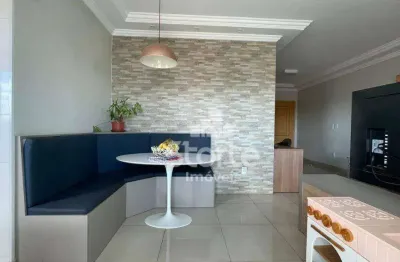 Apartamento com planejados sendo 3/4 com 100,21m² à venda por r$ 700.000 próximo ao praia clube - tubalina - uberlândia/mg