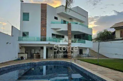 Casa sobrado alto padrão com 5 suítes à venda, 600m² por r$ 2.800.000 - cidade jardim - uberlândia/mg