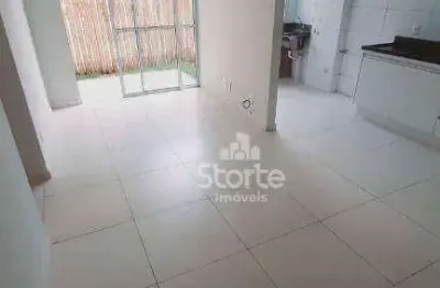Apartamento térreo com área externa e 2/4 à venda, 70m² por r$ 280.000 - jardim holanda - uberlândia/mg