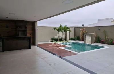 Casa estilo sobrado com 3 suítes à venda, 273m² por r$ 2.600.000 - condomínio varanda sul - uberlândia/mg