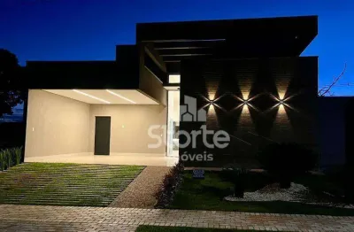 Casa térrea com 3 suítes à venda, 200m² por r$ 1.980.000 - condomínio splêndido - uberlândia/mg
