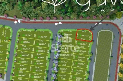 Terreno de esquina à venda, 599,84m² por r$ 845.000 - gávea jardins - uberlândia/mg
