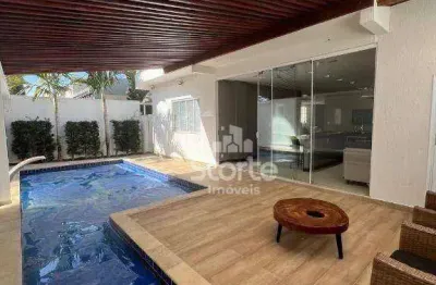 Casa estilo sobrado com 4 suítes à venda, 333,55m² por r$ 2.180.000 - condomínio paradiso ecológico - uberlândia/mg