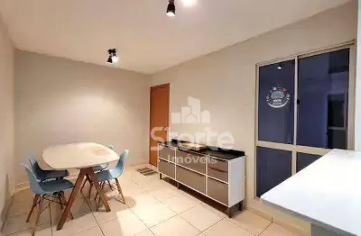 Apartamento com planejados de 2/4 à venda, 41,14m² por r$ 150.000 - zona sul de uberlândia/mg