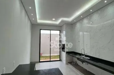 Casa com 3 dormitórios sendo 1 suite com closet à venda, 85 m² por r$ 489.000 - novo mundo - uberlândia/mg