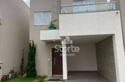 Sobrado com 3 dormitórios para alugar, 113 m² por r$ 5.080/mês - condomínio quality residence - uberlândia/mg