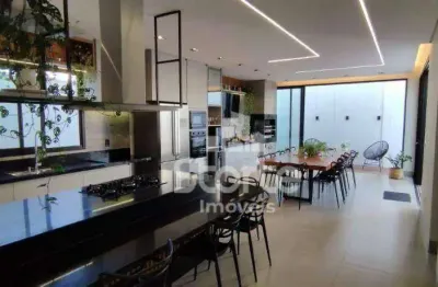Casa térrea com 3 suítes à venda, 210m² por r$ 2.100.000 - condomínio varanda sul - uberlândia/mg