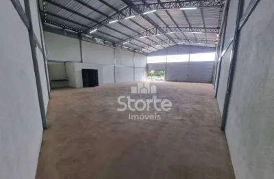 Galpão para alugar, 385 m² por r$ 11.500,00/mês - tibery - uberlândia/mg