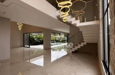 Sobrado de luxo com 4 suítes à venda, 379m² por r$ 4.390.000 - condomínio gsp arts - uberlândia/mg