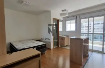 Studio / flat para locação - 40m² - semi-mobilado - edifíco moriah - jardim aquarius