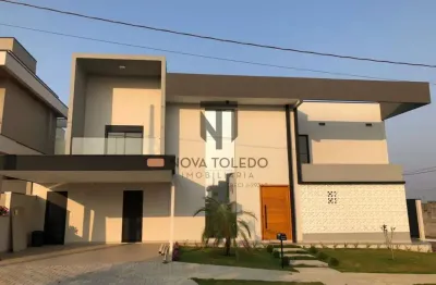 Sobrado moderno em condomínio fechado á venda - 5 dormitórios - 3 suítes - reserva floresta - sjc