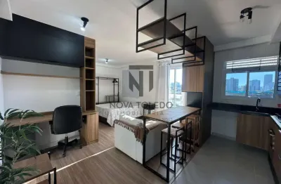 Lindo flat com 1 dorm, totalmente planejado com ar condicionado, vista e hobby-box - jardim aquarius.