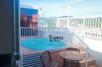Cobertura com 2 dormitórios à venda, 103 m² por r$ 800.000 - badu - niterói/rj