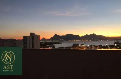 Ast imóveis vende cobertura duplex de 4 quartos sendo 2 suítes com vaga de garagem  no centro de niterói