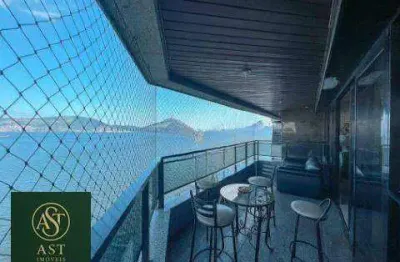 AST IMÓVEIS VENDE cobertura duplex na praia de Icaraí com vista mar, 5 quartos e 4 vagas de garagem