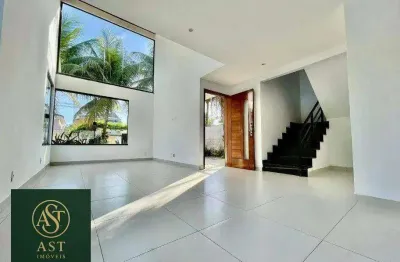 AST IMÓVEIS VENDE casa duplex recém construída com 4 quartos  sendo 2 suítes a 5 minutas da praia de Itacoatiara