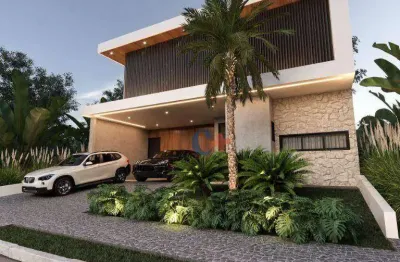 Casa à venda, 366 m² por r$ 3.390.000,00 - condomínio residencial santorini - paulínia/sp