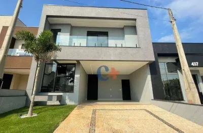 Casa com 3 dormitórios suítes à venda, 168 m² por r$ 1.290.000 - condomínio residencial terras da estância - ala do bosque - paulínia/sp