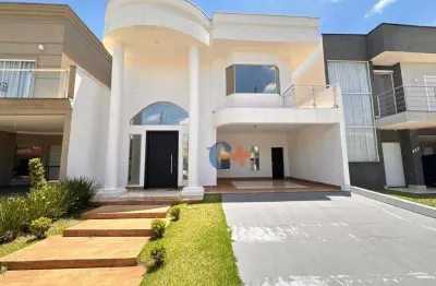 Casa com 3 dormitórios para alugar, 200 m² por r$ 9.457,00/mês - condomínio reserva real - paulínia/sp