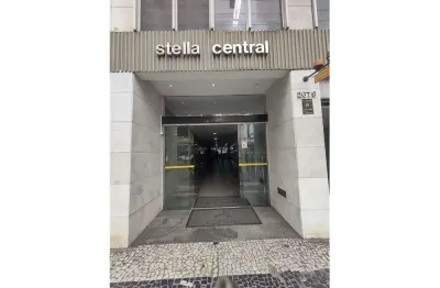 Excelente sala com garagem no edifício stella central!