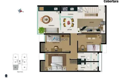 Cobertura 03 quartos, com elevador e 03 vagas de garagem, em são mateus!